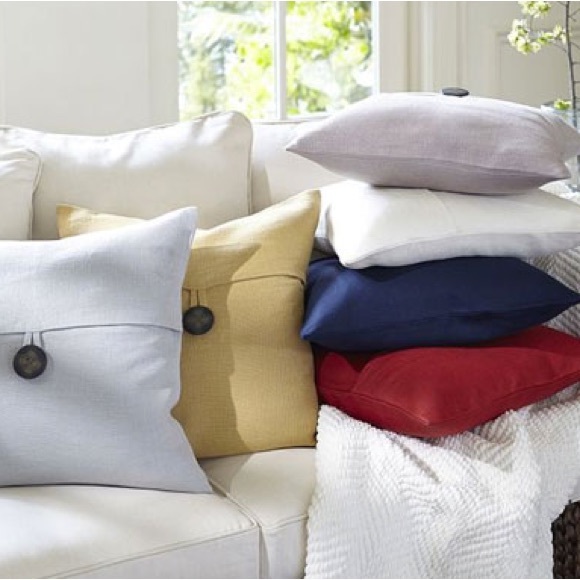 Pottery Barn Other - Pottery Barn 100% Linen Mustard Yellow Throw Pillow Cover / Case